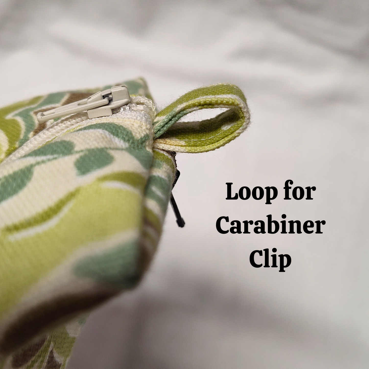Travel Hanky Pouch, Green and brown swirl zipper pouch, Keep clean and dirty separate , Optional organic cotton or bamboo hankies, embroidery option