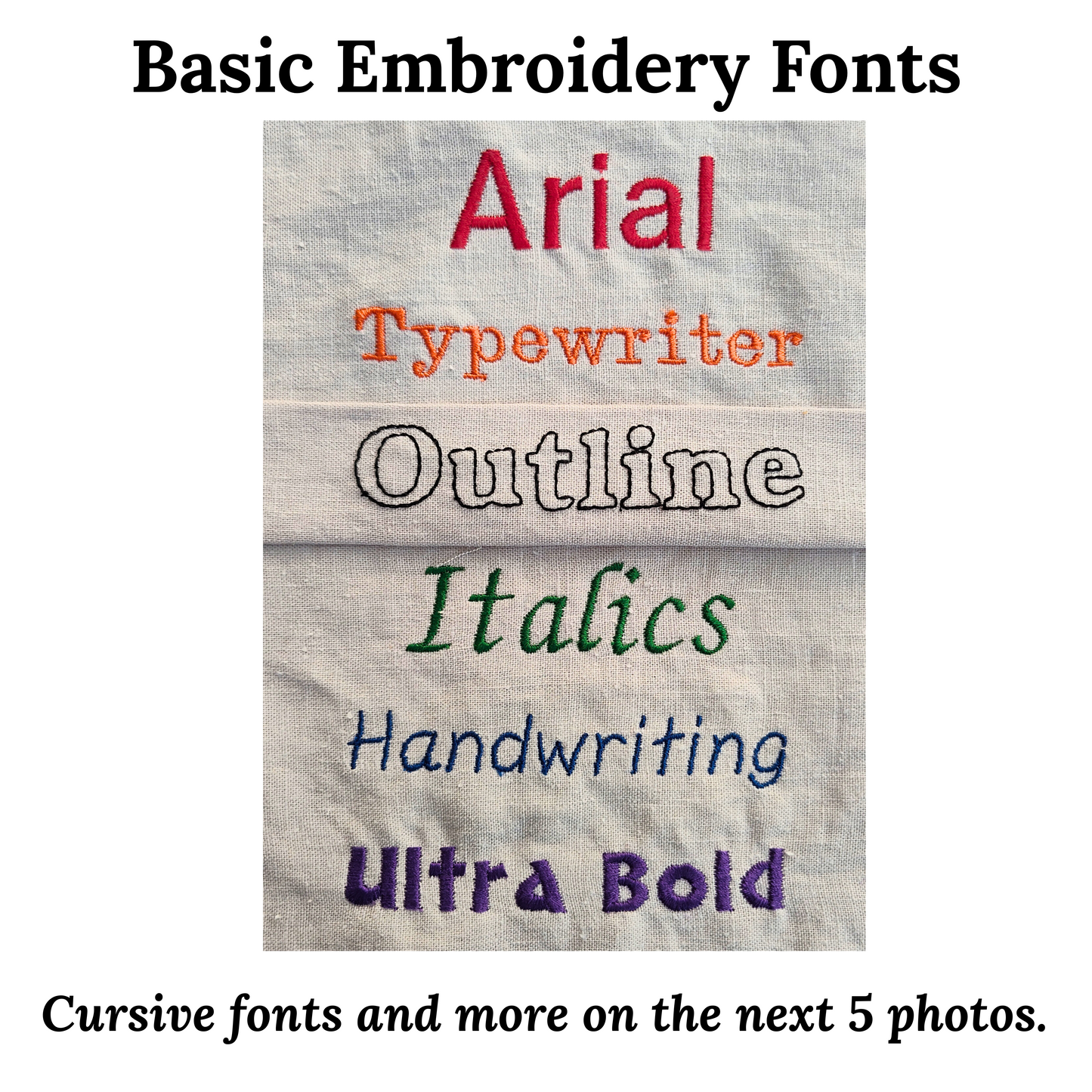 Custom Embroidery on Hankies, personalize your hankies