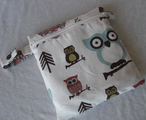 Hanky bag - Owls