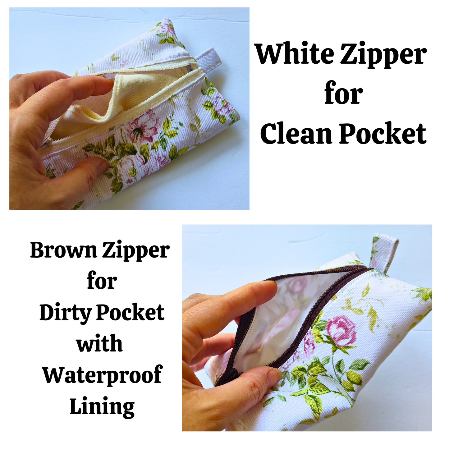 Travel Hanky Pouch - Roses