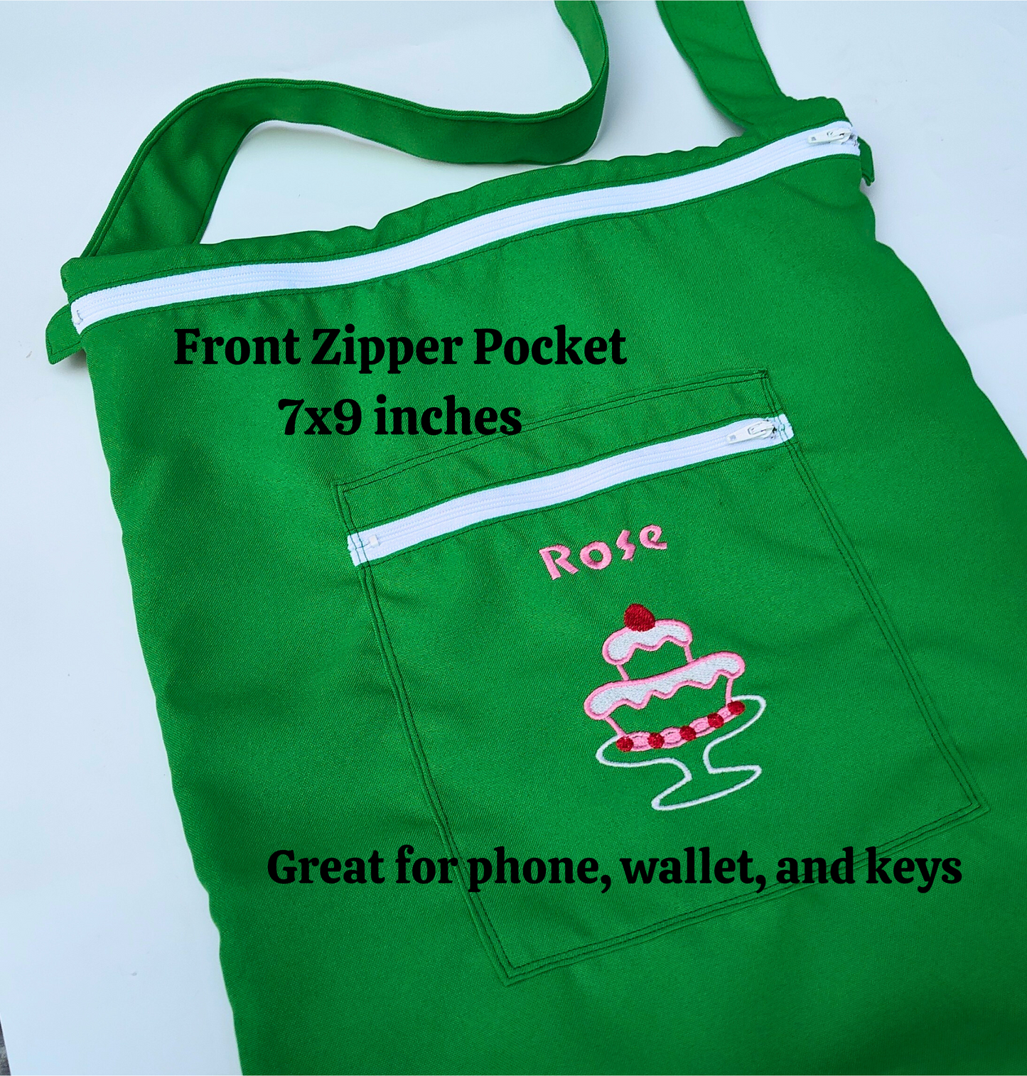 Two-pocket wet bag waterproof tote for beach swim pool weekend travel custom text personalized embroidery cloth diaper bag for clean dirty