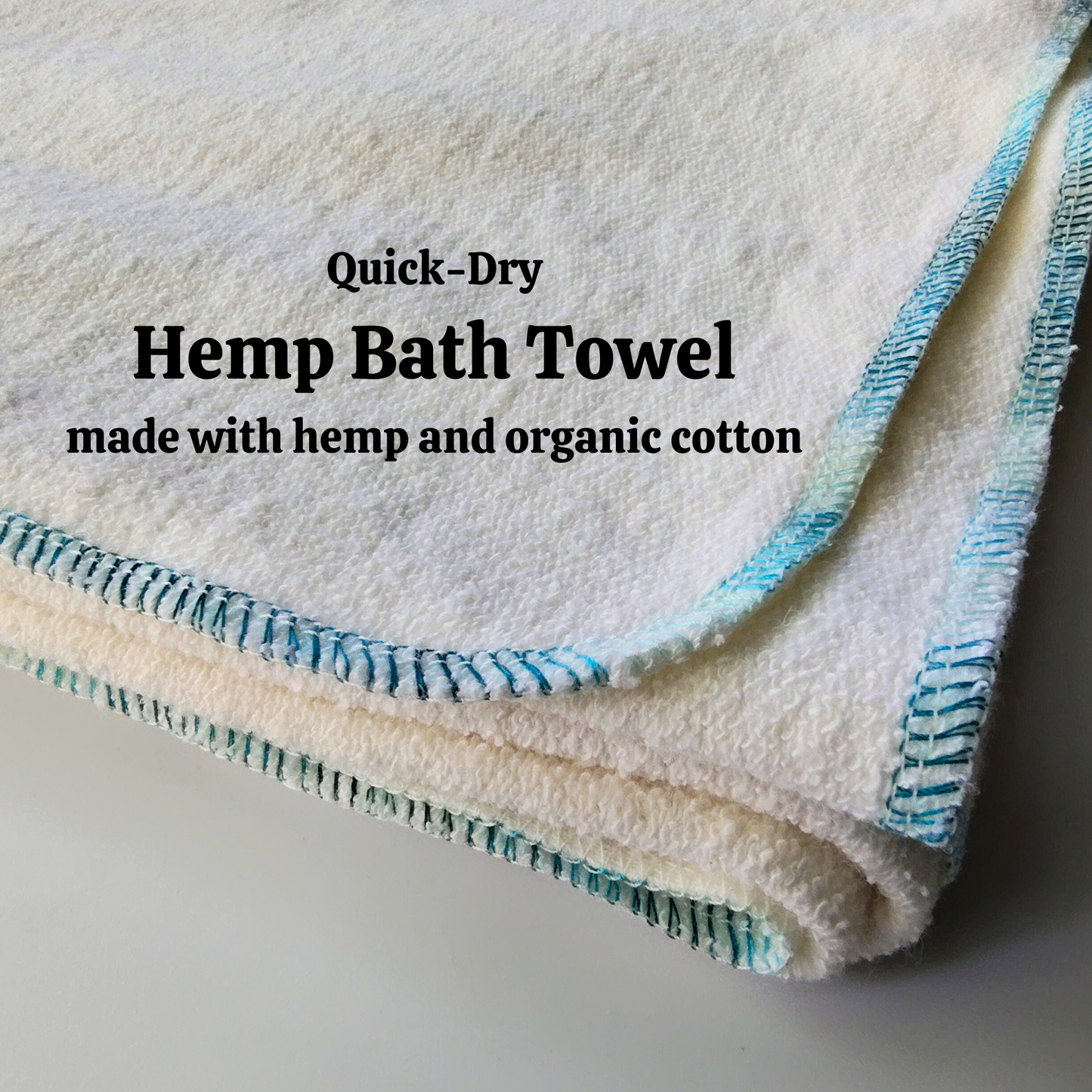 Hemp bath towel bath sheet quick dry anti-mildew absorbent natural hair wrap camping travel towel 55 percent hemp 45 percent organic cotton
