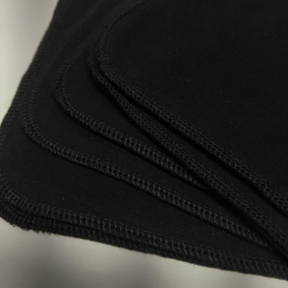 Black Organic Bamboo Hankies - 2-ply t-shirt knit