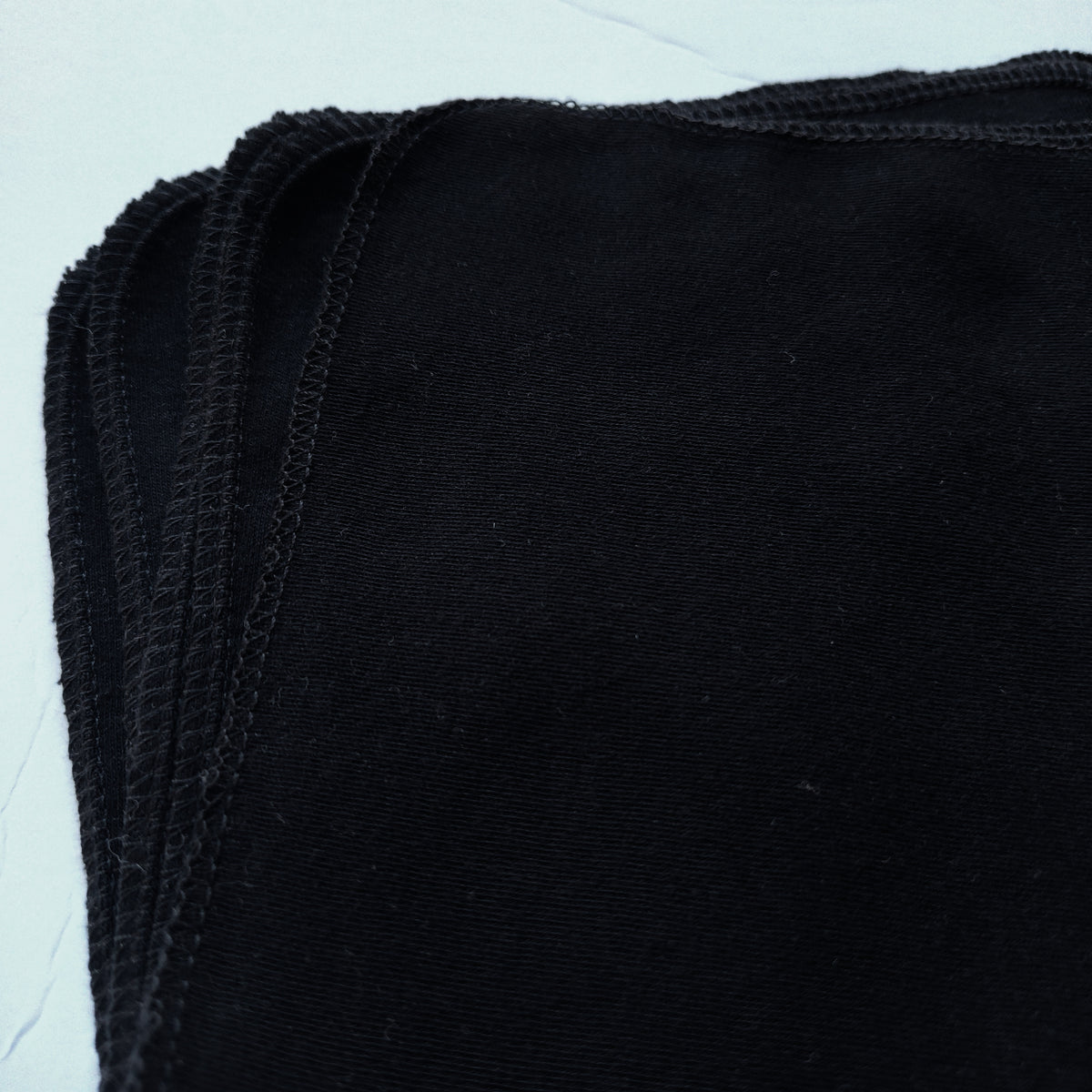 Organic Cotton Hankies, Black, Single Ply