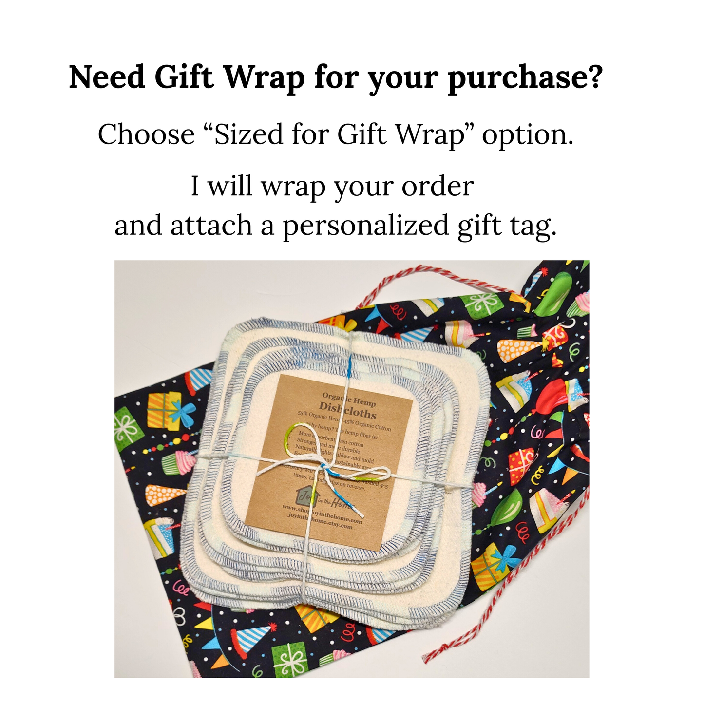 Cotton Gift Bag - Birthday Party