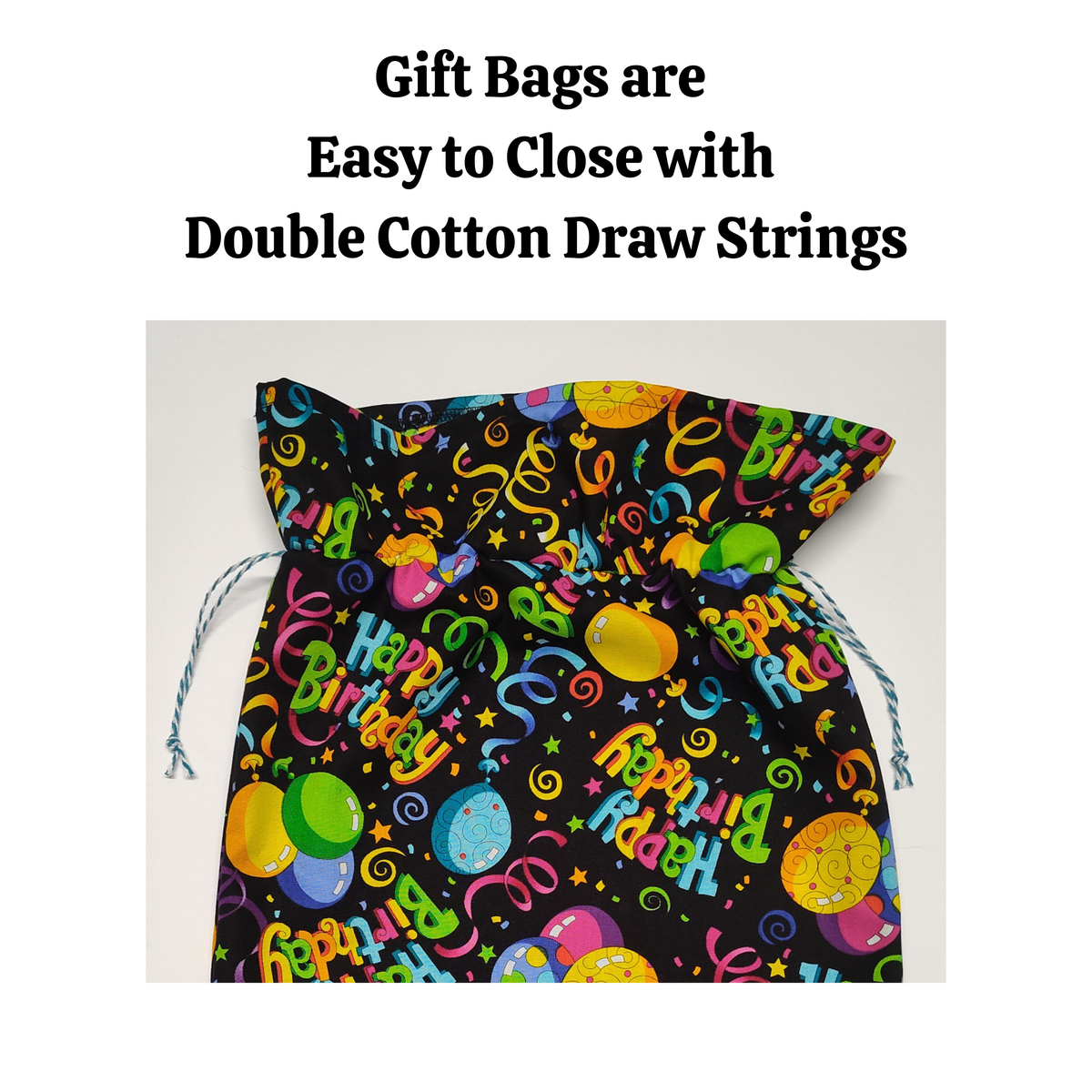 Cotton Gift Bag - Happy BIrthday