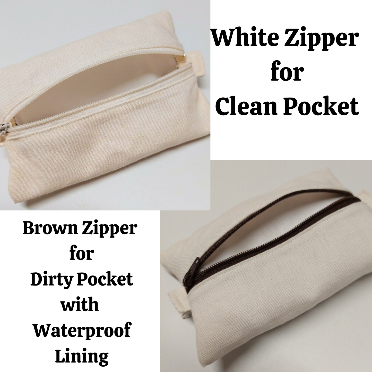 Lavender and Hemp Travel Hanky Pouch with Optional Hankies