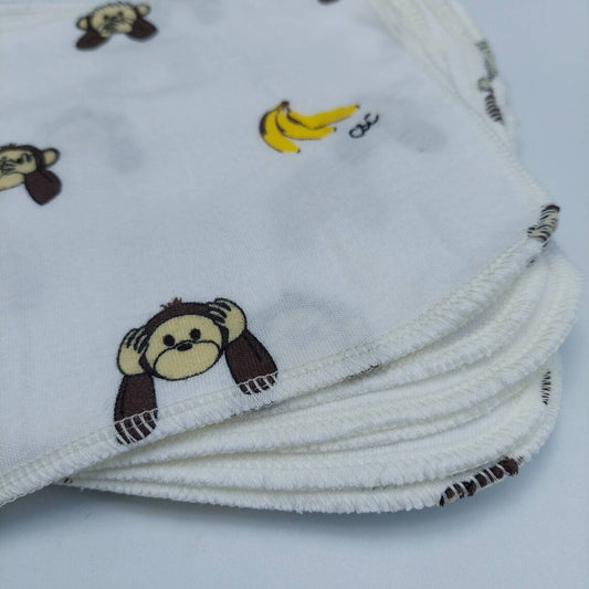 Soft Cotton Hankies - Monkeys and Bananas