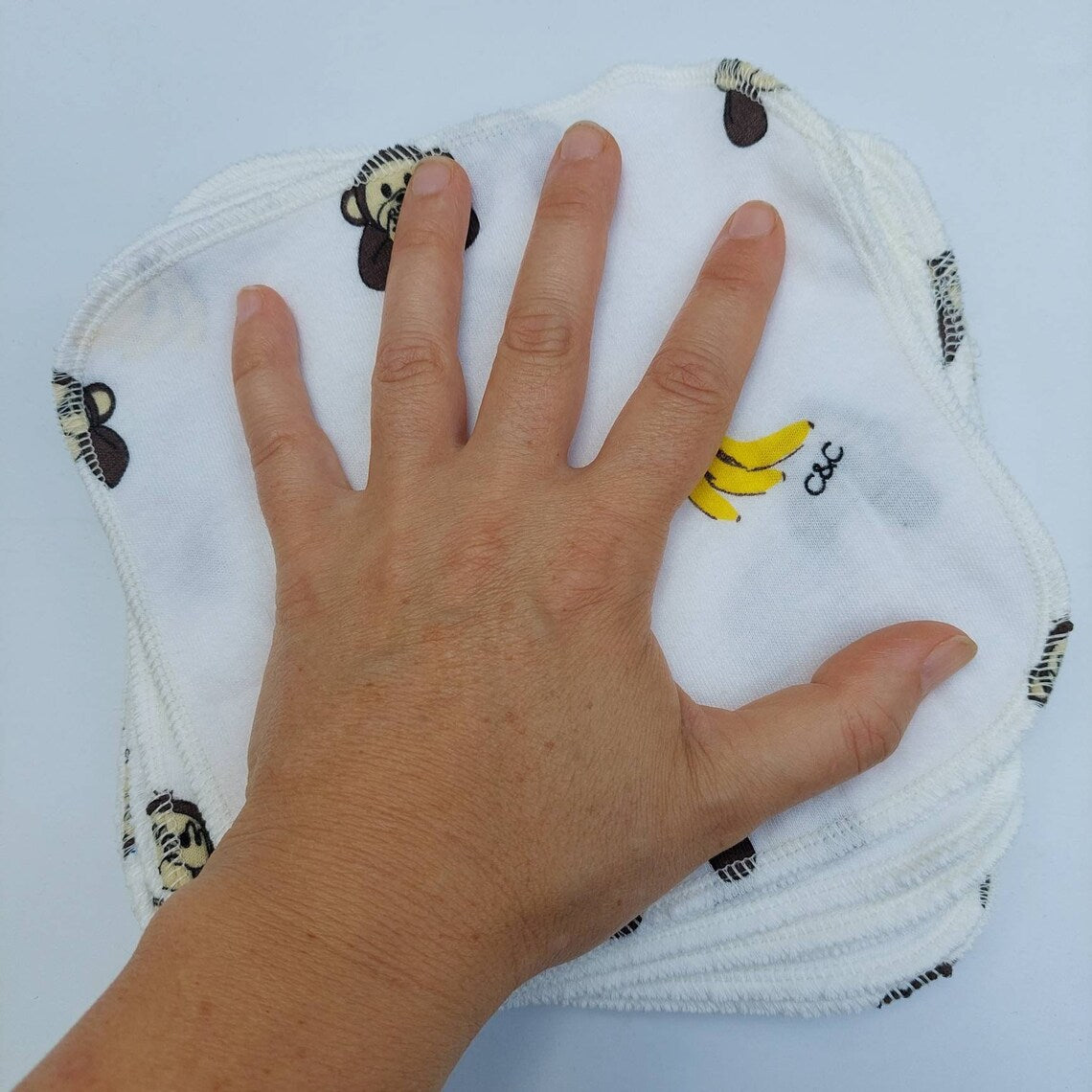 Soft Cotton Hankies - Monkeys and Bananas