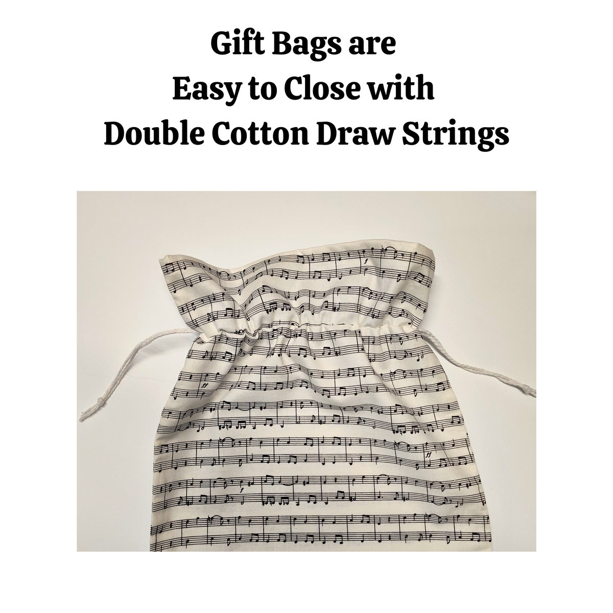 Cotton Gift Bag - Sheet Music