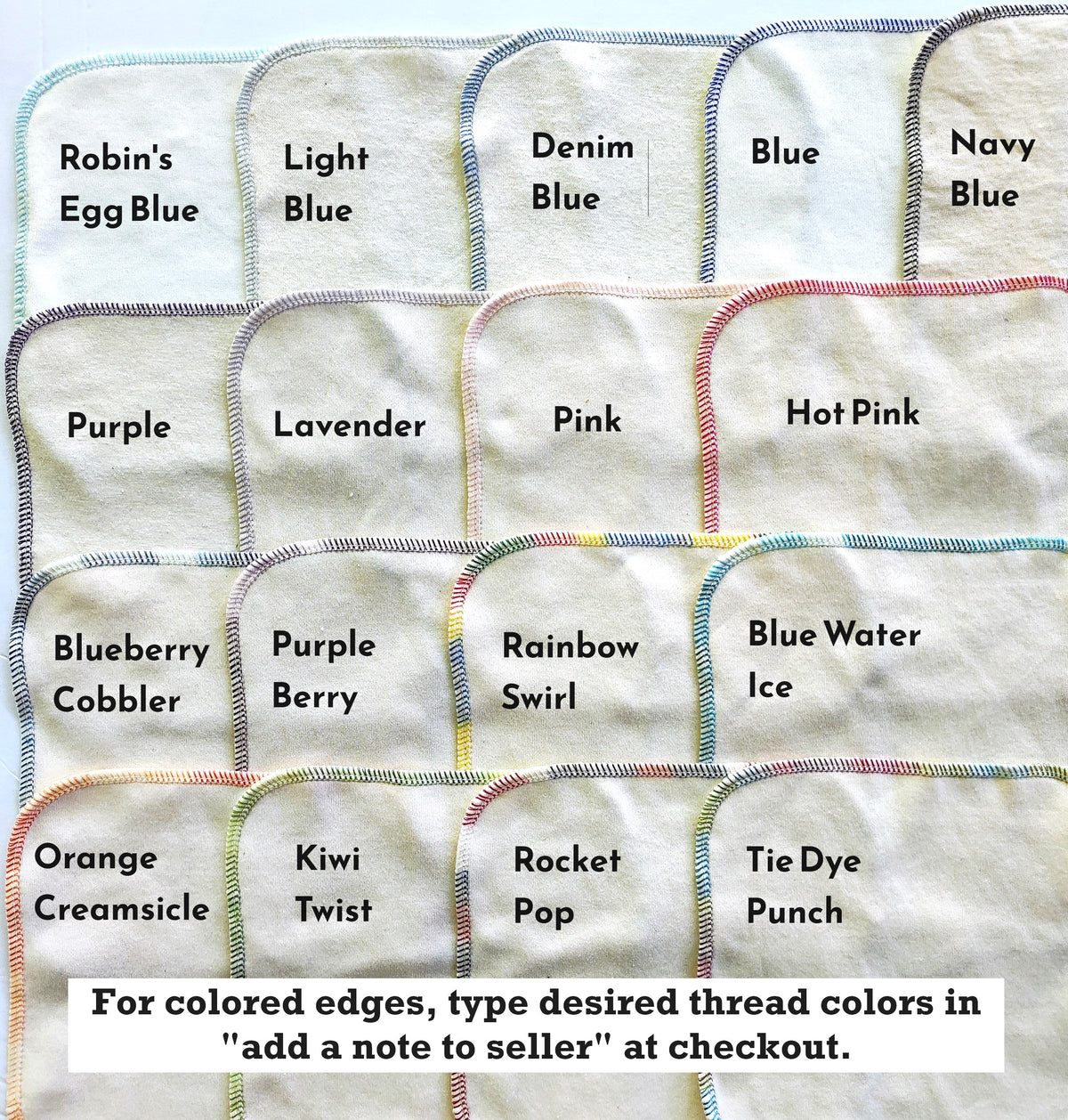 Soft organic cotton hankies - 2-ply t-shirt knit