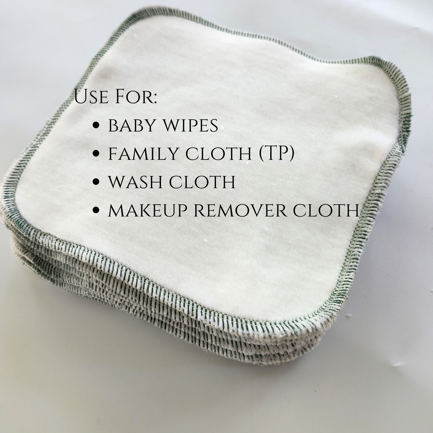 Baby wipes organic velour family cloth reusable toilet paper thick soft TP washable reusable cloth wipes natural baby shower gift wash cloth