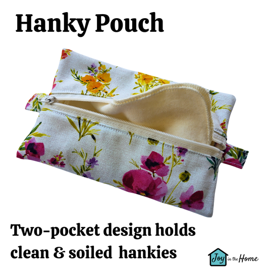 Travel Hanky Pouch - Wildflowers