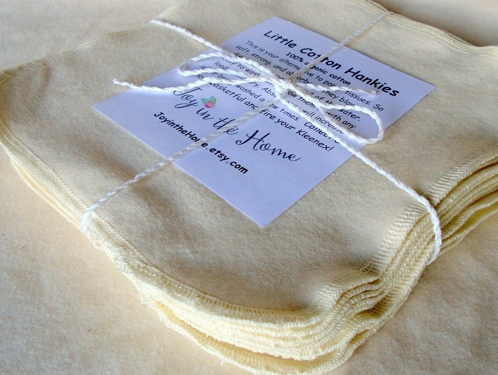 Little organic cotton hankies